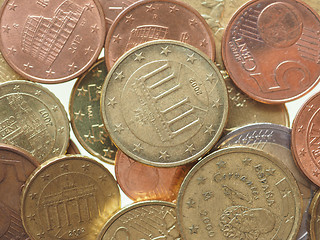 Image showing Euro coins