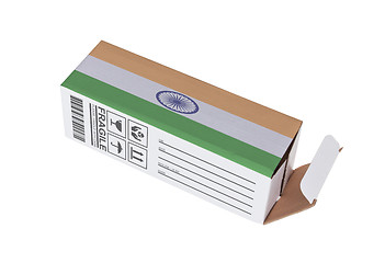 Image showing Concept of export - Product of India