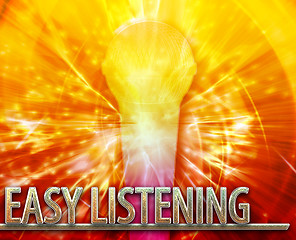 Image showing Easy Listening musc abstract concept digital illustration