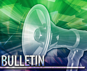 Image showing Bulletin Abstract concept digital illustration