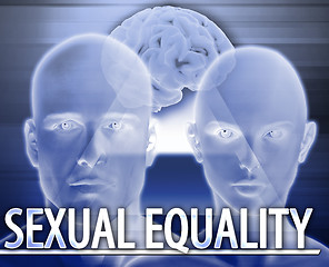 Image showing Sexual equality Abstract concept digital illustration