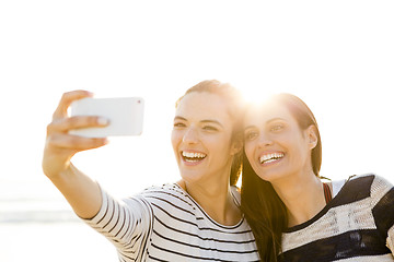 Image showing Best friends taking a selfie