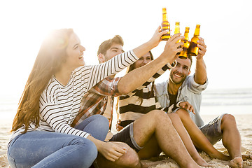 Image showing Summer is better with a cold beer