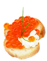 Image showing Red Caviar Snack