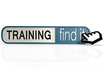 Image showing Training word on the blue find it banner