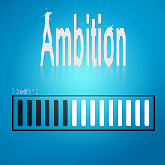 Image showing Ambition blue loading bar