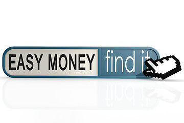 Image showing Easy Money word on the blue find it banner