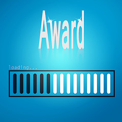 Image showing  Award blue loading bar