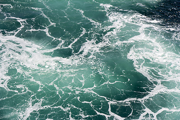 Image showing Foam in seawater