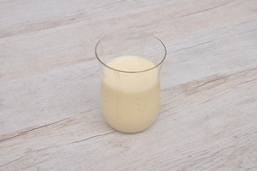 Image showing Soy milk in glass