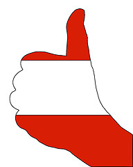 Image showing Austria hand signal