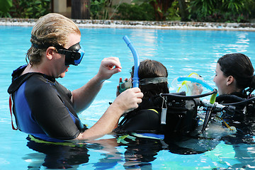 Image showing Scuba diving instructor