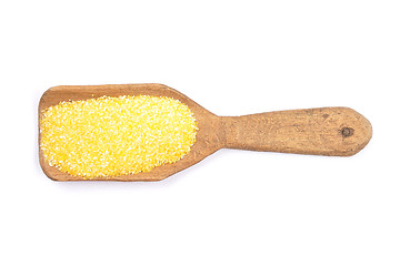 Image showing Polenta on shovel