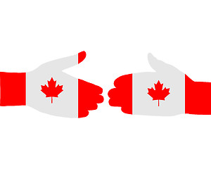 Image showing Canadian handshake