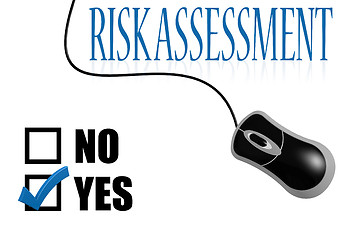 Image showing Risk assessment check mark