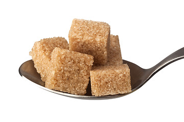 Image showing Brown sugar cubes