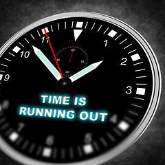 Image showing Time is running out