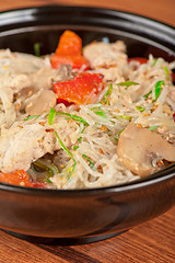 Image showing noodles with chicken