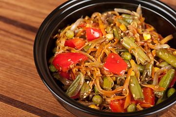 Image showing warm vegetable salad