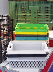 Image showing Plastic Crates