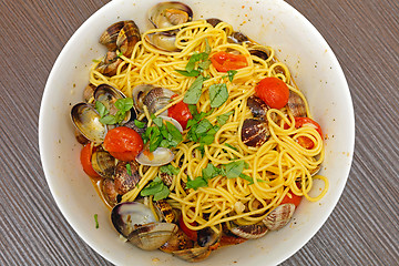 Image showing Spaghetti alle Vongole