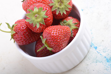 Image showing Beautiful fresh strawberries