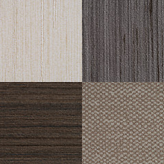 Image showing Set of brown vinyl samples