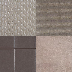 Image showing Set of brown vinyl samples