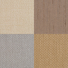 Image showing Set of brown vinyl samples