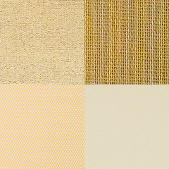 Image showing Set of brown vinyl samples