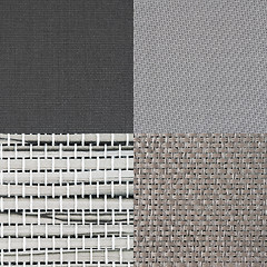 Image showing Set of grey vinyl samples