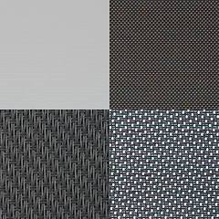 Image showing Set of grey vinyl samples