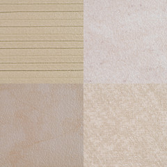 Image showing Set of brown vinyl samples