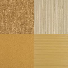 Image showing Set of brown vinyl samples