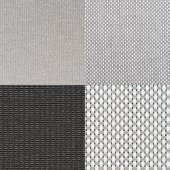 Image showing Set of grey vinyl samples