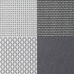 Image showing Set of grey vinyl samples