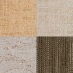 Image showing Set of brown vinyl samples