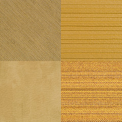 Image showing Set of brown vinyl samples