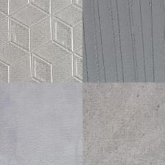 Image showing Set of grey vinyl samples