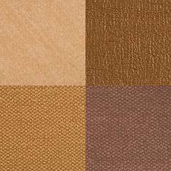 Image showing Set of brown vinyl samples