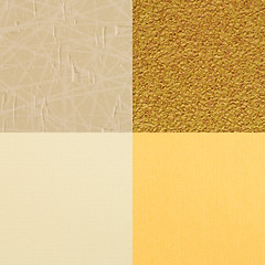 Image showing Set of brown vinyl samples