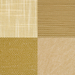 Image showing Set of brown vinyl samples