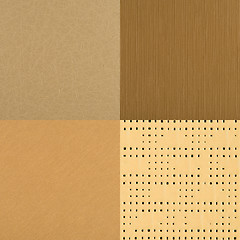 Image showing Set of brown vinyl samples