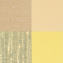 Image showing Set of brown vinyl samples