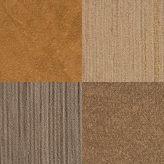 Image showing Set of brown vinyl samples