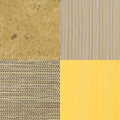 Image showing Set of brown vinyl samples