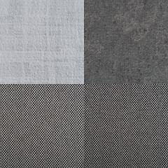 Image showing Set of grey vinyl samples