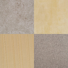 Image showing Set of brown vinyl samples