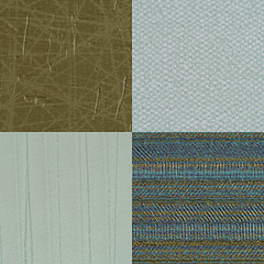 Image showing Set of green vinyl samples