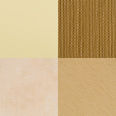 Image showing Set of brown vinyl samples